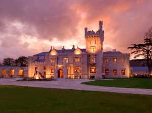 Lough Eske Castle, Donegal's only five-star hotel sits on 43 acres of woodland with the Blue Stack mountains in the background.